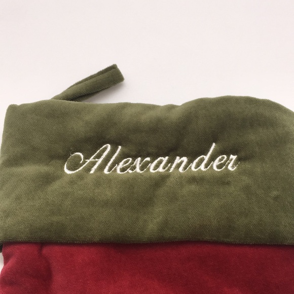 Pottery Barn Alexander Velvet Christmas Stocking - Picture 2 of 9